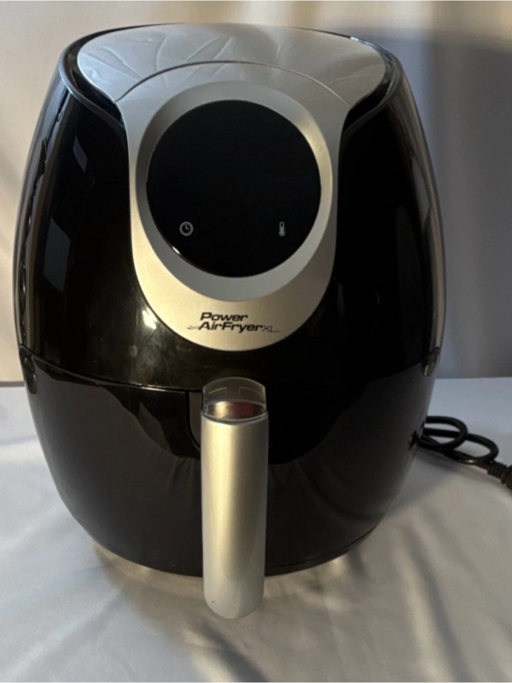 Black and Silver Digital Air Fryer